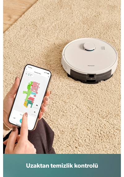 Homend Alex 10 Moplu Ve Haritalamalı 10 Kpa Akıllı Robot Süpürge Beyaz