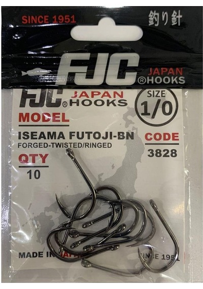 Fjc 3828 No:1/0 Isema Futoji Black Nikel Olta İğnesi 10 Adet