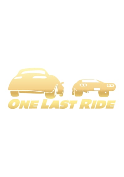 One Last Ride Araba Stickeri 17x17 Cm Gold