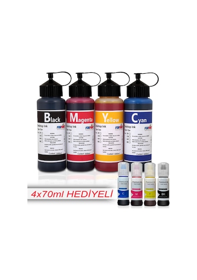 Epson L1110/L3110/L3111/L3150 Uyumlu 103 Serisi Mürekkep 4X500Ml