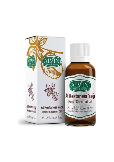 At Kestanesi Yağı, Soğuk Sıkım Ve Doğal, Horse Chestnut Oil, 20 Ml