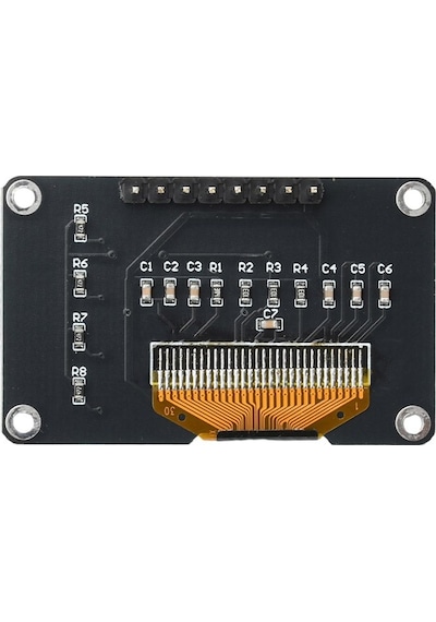 0.96 İnç 128x64 I2c 4 Butonlu Mavi Oled Ekran Modülü - Ssd1315