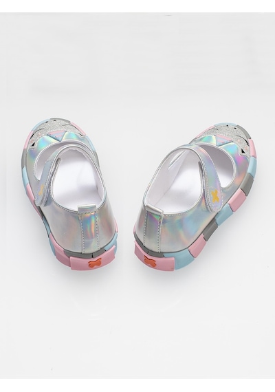 Unicorn 3d Hologram Kız Çocuk Sneakers-gri Gri