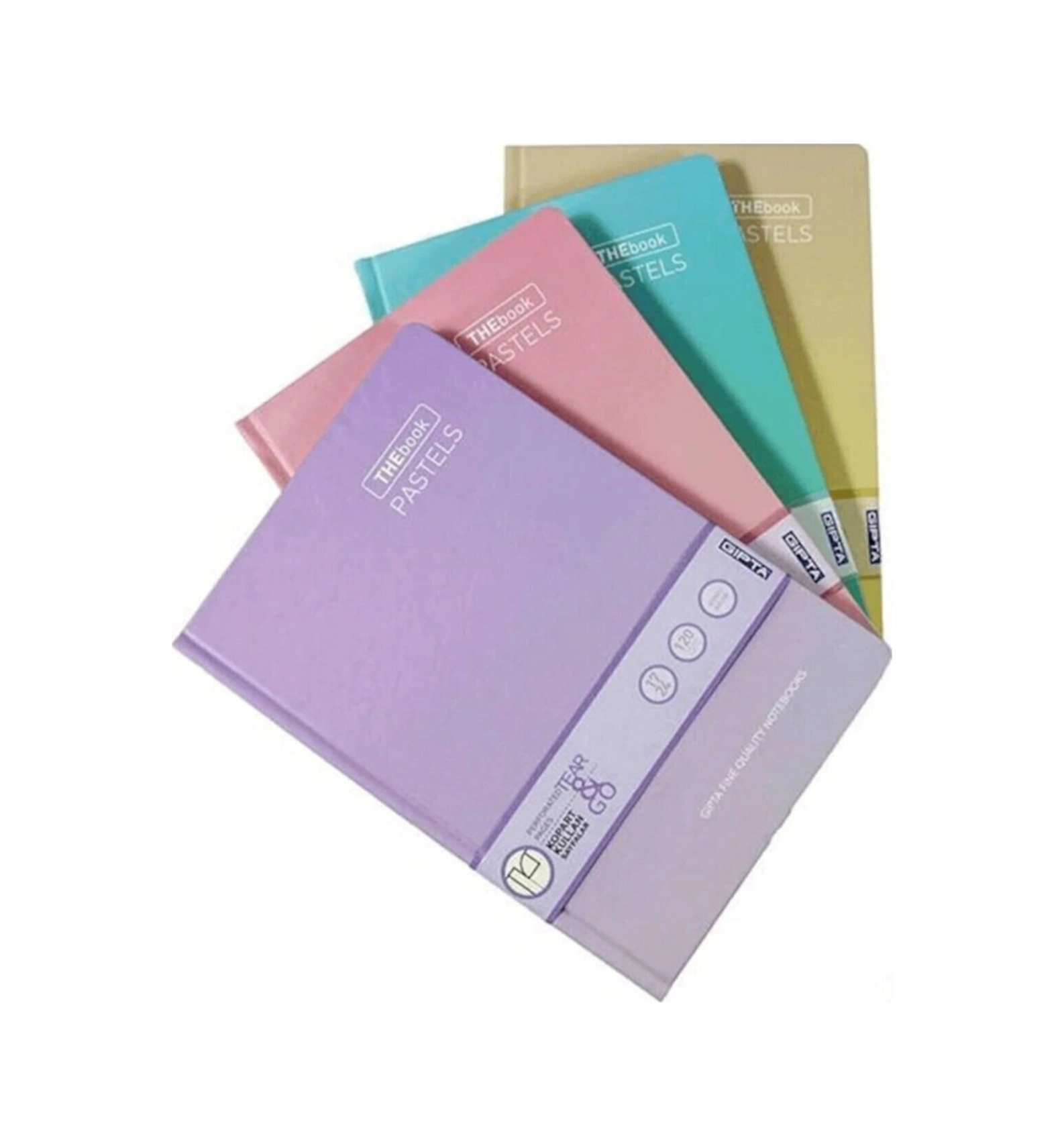 Thebook Ip Dikiş Fosforlu Kapaklı Defter 14 20 -120 Yaprak Kareli