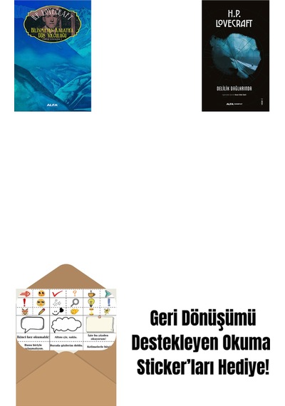 Bilinmeyen Kadath'a Düş Yolculuğu + Delilik Dağlarında + Okuma Sticker'ları