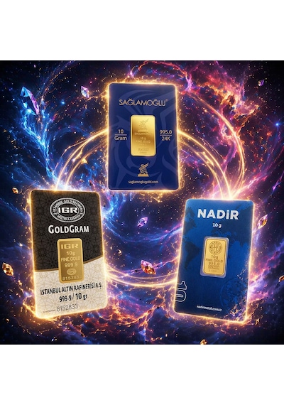 10 Gram Külçe Altın 24 Ayar 995,0 / 999,9 Saflık Rafineri Ambalajlı, Seri Numaralı