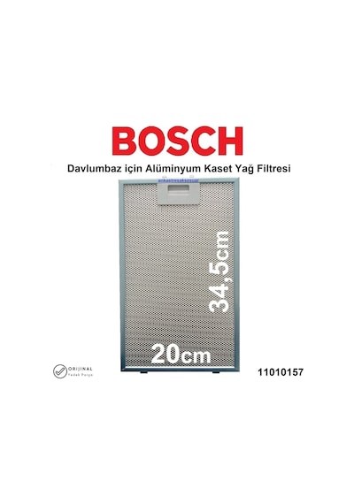 Bosch Uyumlu Dwk095G20 Davlumbaz Filtresi 20X34 5 Aspiratör Filtre