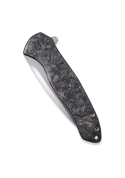 We Knife Kitefin Marble Carbon Fiber Presentation Handle With Black Ti Lock Side Handle Polished Bead Blasted Cpm S35vn Blade Çakı Siyah We Knife Kitefin Marble Carbon Fiber Presentation Handle With Black Ti Lock Side Handle Polished Bead Blasted Cpm S35vn Blade Çakı Siyah