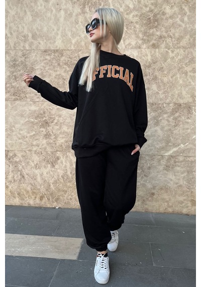 Madmext Mad Girls Siyah Eşofman Takım Mg944-siyah Siyah