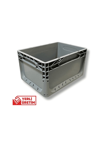 Alpbx 1.kalite Gri Plastik Kasa 40x30x22 Cm - Kutu 21 Litre