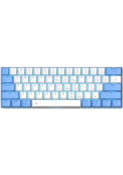 Blue Switch Mini Rgb Oyun Klavyesi Gaming Mekanik 62 Tuşlu 18 Rgb Led Usb Type-c Kablo