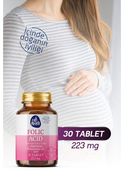 Folık Asıt L-metılfolat, B6, B12, İyot Ve D3 30 Tablet
