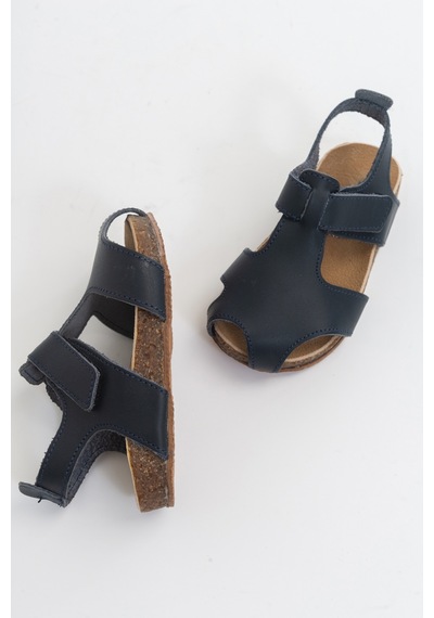 Mnpc Unisex Lacivert Deri Ortopedik Destekli Çocuk Sandalet Lacivert (531051960) Lacivert