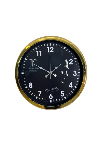 Gold Cumhuriyet Mirası 40 Cm Metal Duvar Saati