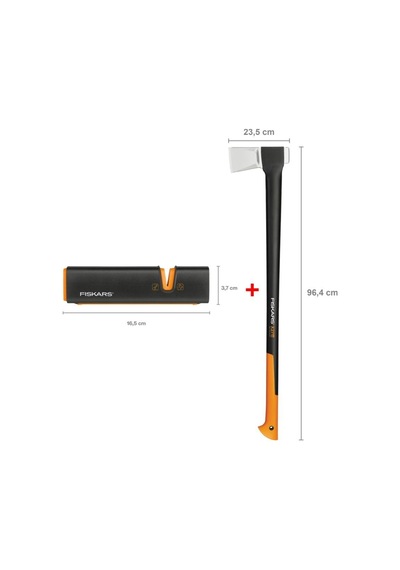 Fiskars Yarma Baltası Xxl-x27 + Balta Ve Bıçak Bileyici