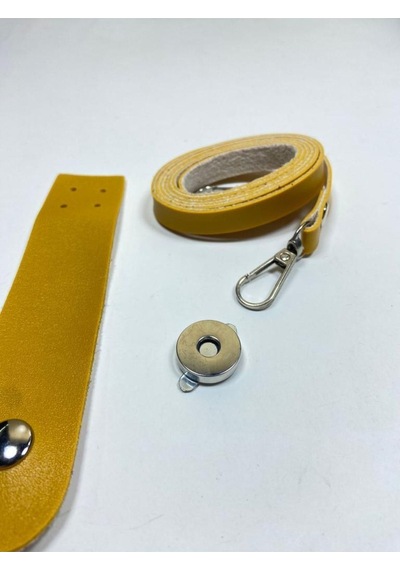 Karantuhafiye Küçük Çanta Örgü Kiti / Cep Telefonu Örgü Kiti Sarı Sarı