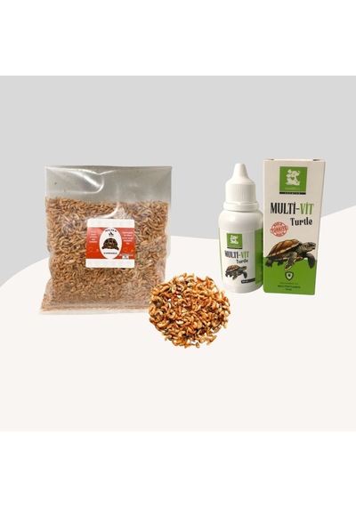 Kaplumbağalar İçin Gammarus Karides 20gr + Kaplumbağalar İçin Multivitamin 50ml
