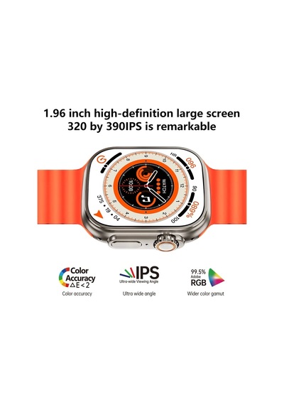 Ws28 Ultra 49mm Siri Ateş Nabız Ölçer Akıllı Saat Lisinya