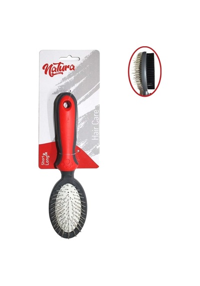 Natura Çift Taraflı Kedi Köpek Fırçası Mk325 Small, Tüy Bakım Tarağı