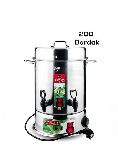 Lines Yonca 200 Bardak Elektrikli Çay Otomatı Semaver Çay Makinesi