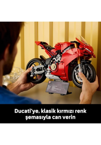 LEGO® Technic Ducati Panigale V4 S Motosiklet 42202 - Yetişkinler için İnşa Edilebilen Yaratıcı Model Yapım Seti (1603 Parça)