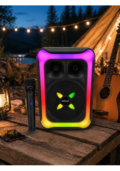 Torres Kts-2452 250w Karaoke Hoparlör Mikrofonlu Led Işıklı Bluetooth Taşınabilir Hoparlör - 7694813469371