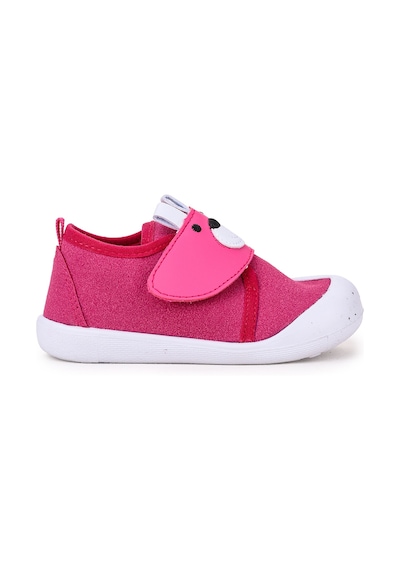 Kiko Kids Winni Cırtlı Kız Bebek İlk Adım Panduf Ayakkabı Fuşya