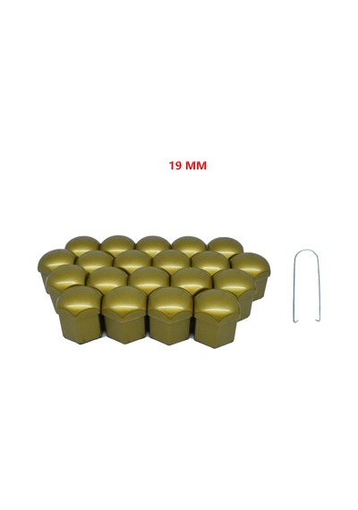 Bijon Kapağı Düz 19 Mm Altın 20 Li Set
