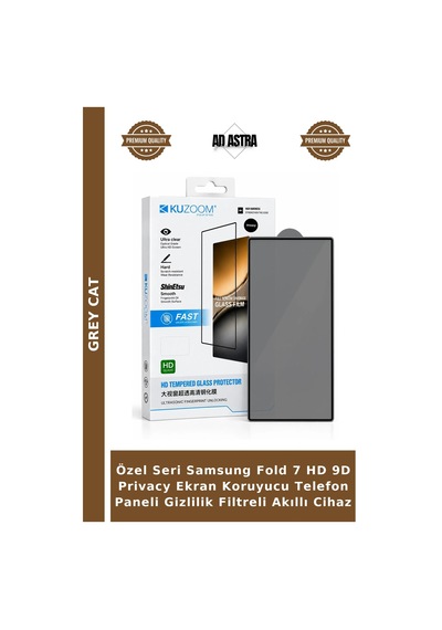 Özel Seri Samsung Fold 7 Hd 9d Privacy Ekran Koruyucu Telefon Paneli Gizlilik Filtreli Akıllı Cihaz