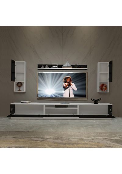 Decoraktiv Trendstyle 270da Mdf Tv Ünitesi Tv Sehpası Beyaz - Siyah