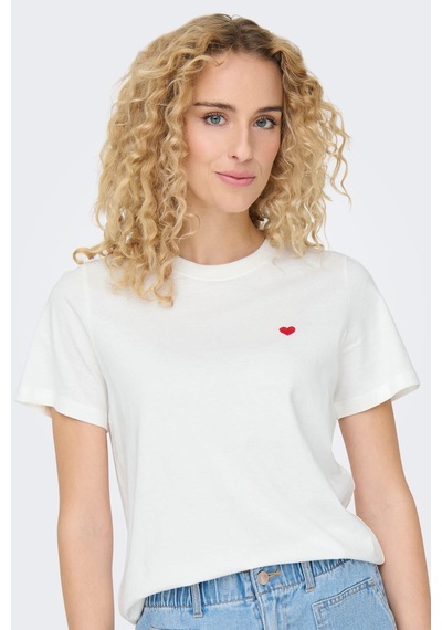 Only Jdypısa S/s Prınt Top Jrs Noos Beyaz