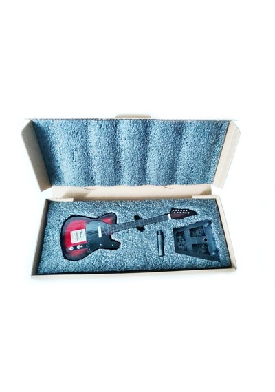 El Yapımı 1/4 Ölçek Minyatür Elektro Gitar Telecaster Standard