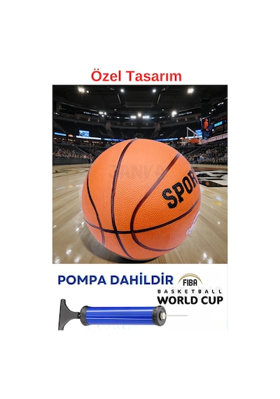 7 Numara Basketbol Topu,basket Topu Ve Pompa Şişirme Iğnesi