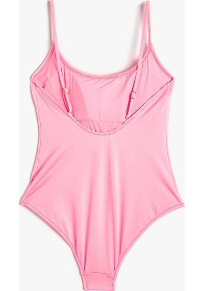 Koton Basic Mayo Askılı U Yaka Kaplı Pembe 4sak20064mm Pembe