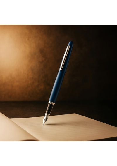 Sheaffer Vfm Dolma Kalem Metalik Mavi Krom M