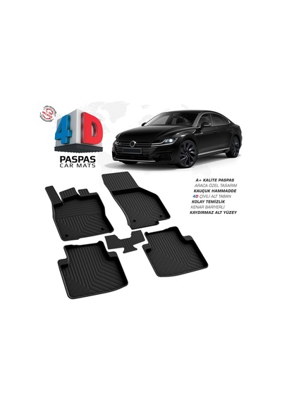 Vw Arteon 4d Araca Özel Havuzlu Kauçuk Paspas 2017 Ve Üzeri