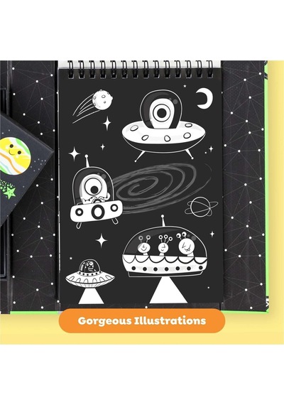 Tiger Tribe Neon Boyama Seti/outer Space - Neon Colouring Set