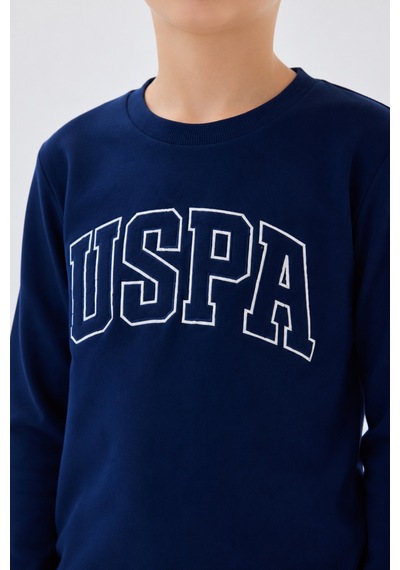 U.s. Polo Assn. Erkek Çocuk Bisiklet Yaka Pigment Baskılı Kışlık Regular Fit Lacivert Eşofman Takımı Us2135-c-v5 Us2135-c-v5