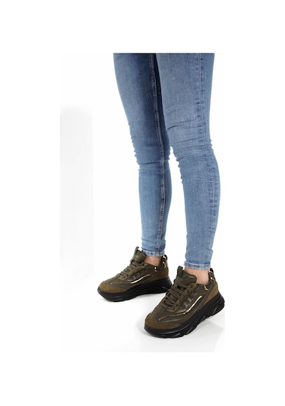 Meyoushoes Spor Yüksek Taban Yürüyüşayakkabısı Yeşil 36