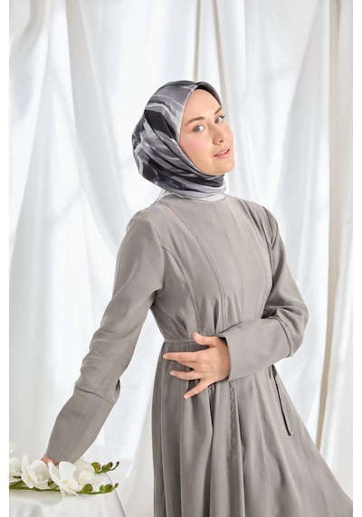 Silk Home %100 Twill İpek Eşarp S545 Gri