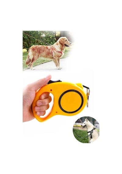 Gobypet Makaralı Otomatik Köpek Tasması 3 M Şerit Tasma, Tuş Kontrollü Kilitli Gezdirme Tasma