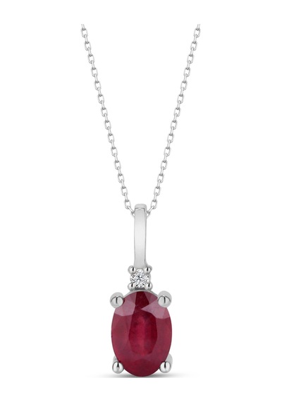 925 Ayar Gümüş Oval Kesim Yakut Ve Pırlanta Taşlı Rose, Sarı Altın Ve Gümüş Kaplama Hediye Kolye Gümüş 925 Ayar Gümüş Oval Kesim Yakut Ve Pırlanta Taşlı Rose, Sarı Altın Ve Gümüş Kaplama Hediye Kolye Gümüş