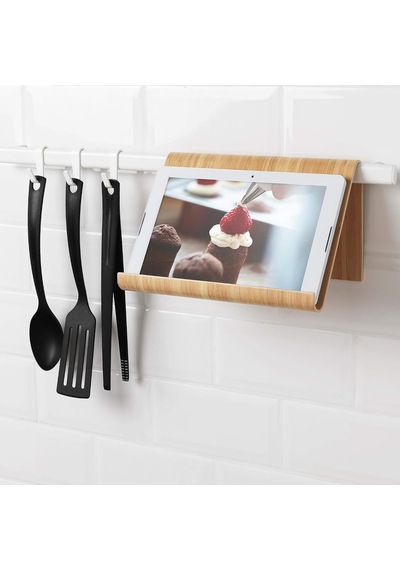Lexroo Vıvalla Bambu Kaplama Tablet Standı, 26x17 Cm