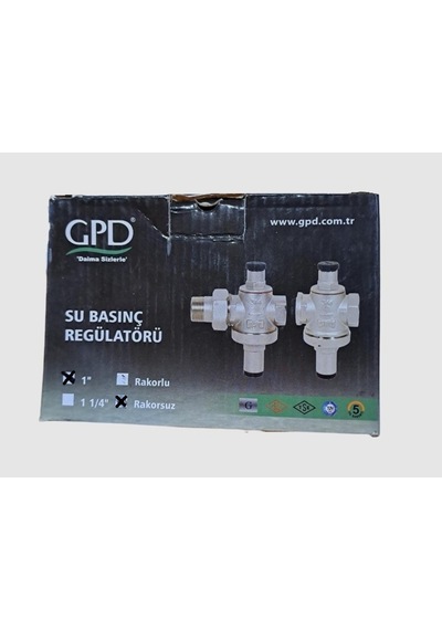 Gpd Su Basınç Regülatörü Rekorsuz 1''
