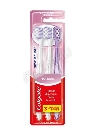 3 Adet Colgate Diş Fırçası Gentle Clean 2+1