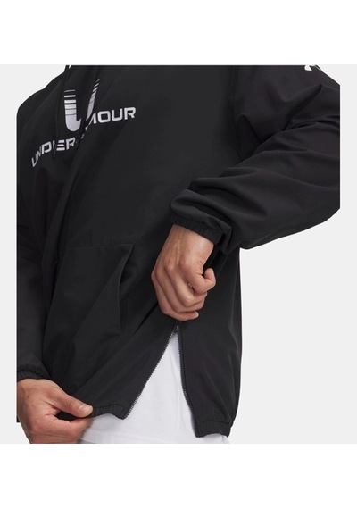 Under Armour Ua Unstoppable Wvn Hoodie Erkek Sweatshirt 6003864-001 Siyah