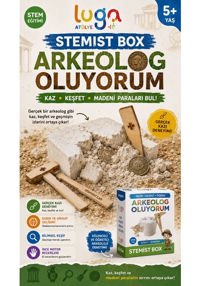 Stemist Box: Arkeolog Oluyorum Ahşap