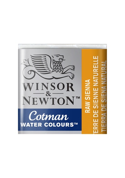 Winsor & Newton Cotman Yarım Tablet Suluboya Raw Sienna 552 Karışık
