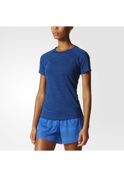 Adidas Performance Tee Kadın Mavi Düz Tişört Giyim Bk2672