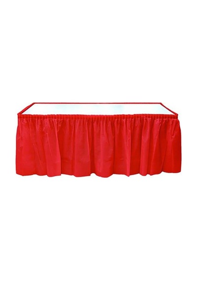 Masa Eteği. Plastik. 75 CM x 426 CM. Kırmızı